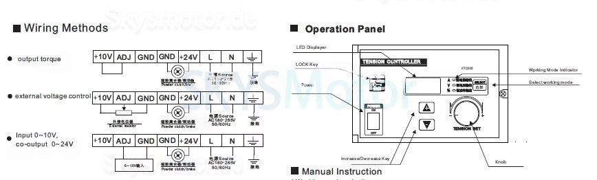 Manueller Magnetpulver Spannungsregler KTC800A 0-24V 4A f&uuml;r Magnetpulverbremse/Magnetpulverkupplung